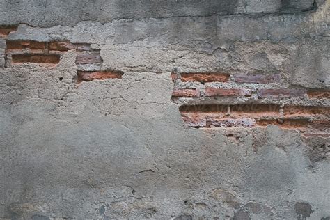 Damaged Brick Wall Texture By Stocksy Contributor Nemanja Glumac