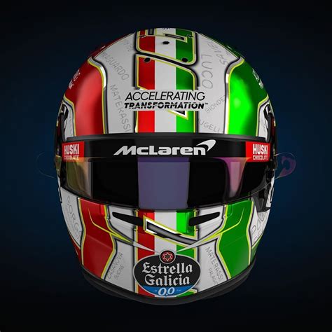 Indycar, like every motorsport series with a press office, announced a. Lando Norris's helmet for the 2020 Tuscan Grand Prix ...