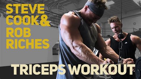 Steve Cook And Rob Riches Arm Workout Triceps Youtube