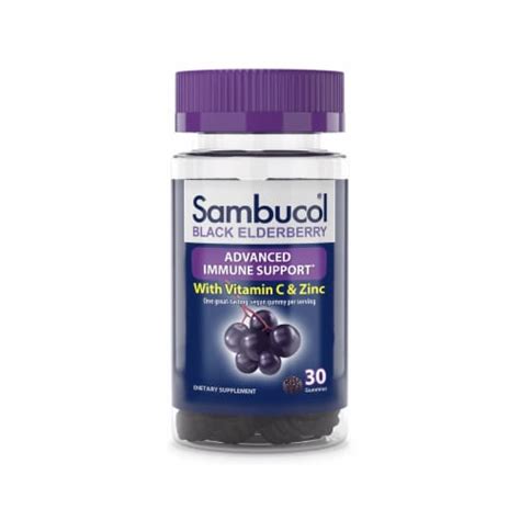 sambucol® black elderberry gummies 30 ct fred meyer