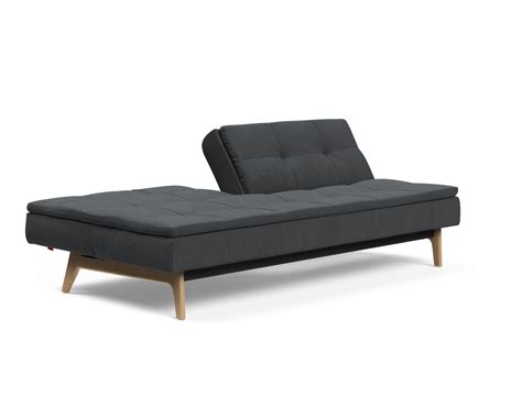 Dublexo Deluxe Sofa Bed Weik Legs Elegance Anthracite Gray By Innovation