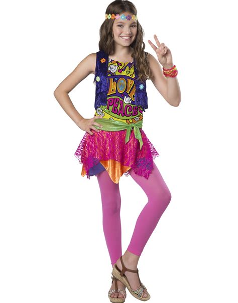 Groovy Girl Girls Child Hippie 80s Chick Halloween Costume L Walmart