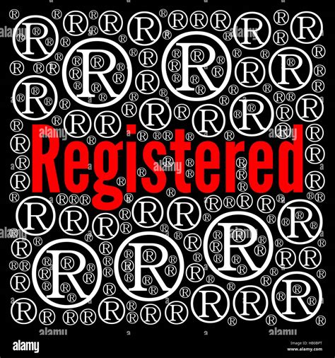 Registered Sign Illustration Symbol Stock Photo Alamy