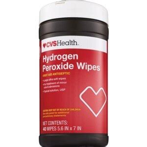 #hydrogenperoxide learn the right way to do the hydrogen peroxide inhalation method for viruses, copd, congestion. CVS HEALTH HYDROGEN PEROXIDE WIPES, 40 CT - CVS Pharmacy