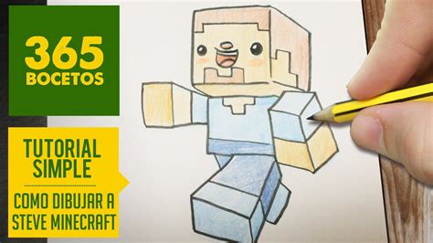 Como Dibujar A Steve De Minecraft Kawaii Dibujo Paso A Paso Facil En