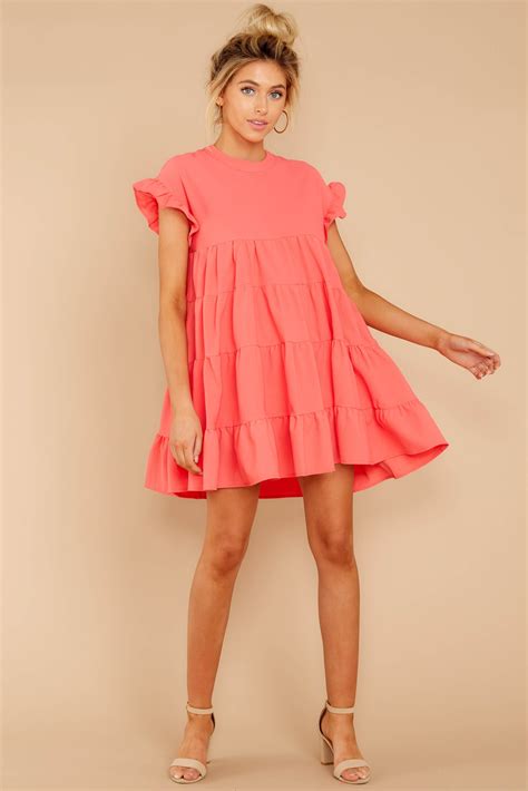 Lovely Pink Babydoll Dress Short Sleeve Shift Dress Dress 44 00