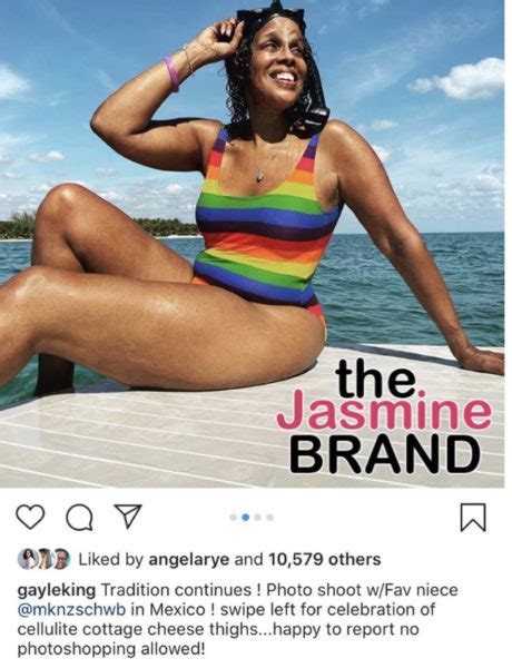 gayle king celebrates her cellulite cottage cheese thighs on vacay [photo] thejasminebrand