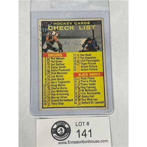 Hockey Cards Checklist