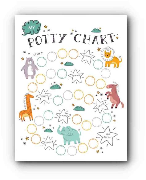 Potty Training Sticker Chart Ideas Free Printable Just Simply Mom