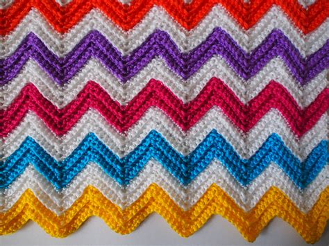 Zali Zig Zag Crochet Chevron Blanket Tutorial Knittting Crochet