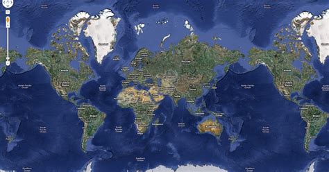 Satellite view is showing earth with continents and oceans. About Google Maps: How Google Maps Works-Satellite map ...