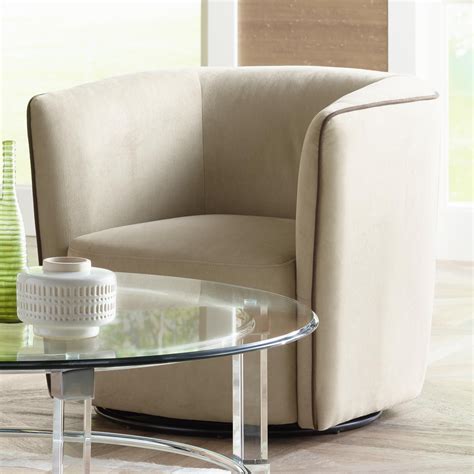 Brendyn Beige Swivel Accent Chair - #1D743 | Lamps Plus | Accent chairs, Swivel accent chair, Chair
