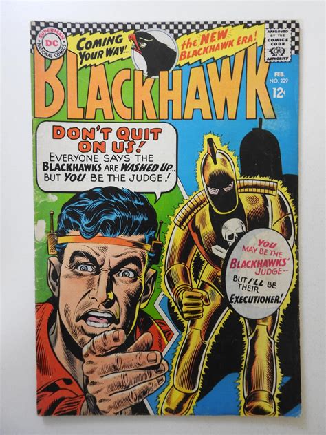 Blackhawk 229 1967 Gd Condition Centerfold Detached Comic Books