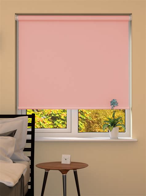 Pale Pink Blackout Roller Blind Made To Measure From £1399