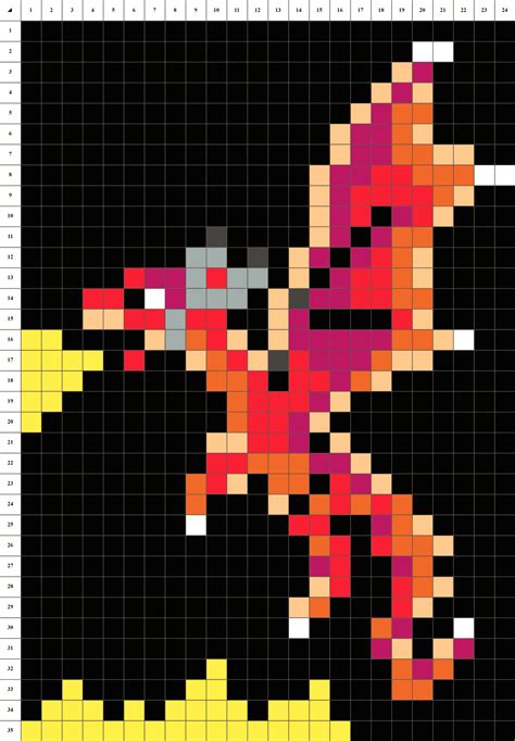 Kawaii Pixel Art Dragon