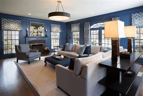 30 Grey White And Blue Living Room