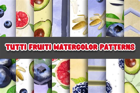 Tutti Fruitti Digital Papers Patterns Graphic By Grafixeo · Creative