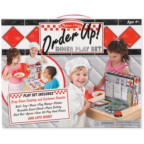 Order Up Diner Play Set Lci8515 Melissa And Doug Play Food