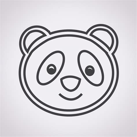 Panda Icon Symbol Sign 632336 Vector Art At Vecteezy