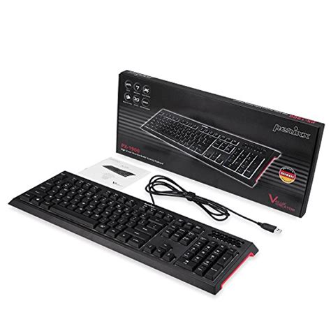 Perixx 11483 Px 1900 Backlit Gaming Keyboard Silent X Type Scissor