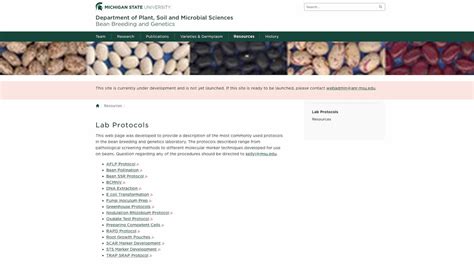 resources bean breeding and genetics