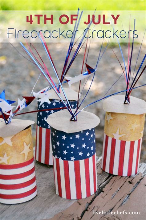 4th Of July Crafts Firecracker Crackers Five Little Chefs
