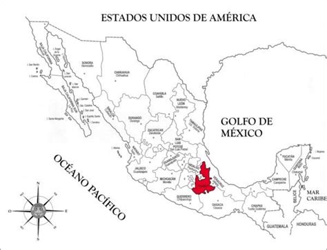 Mapas De México Para Colorear E Imprimir Colorear Imágenes Mapa De