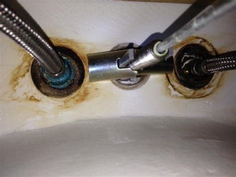 Certain rules do apply depending on. How to remove this old bathroom faucet (or what kind of ...
