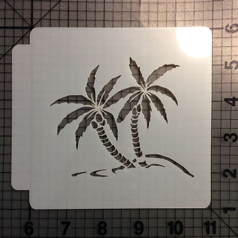 Large printable letter templates to print and cut out online. Palm Tree 783-070 Stencil