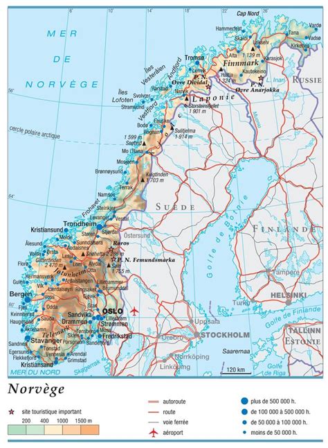 Épinglé sur Norvege carte