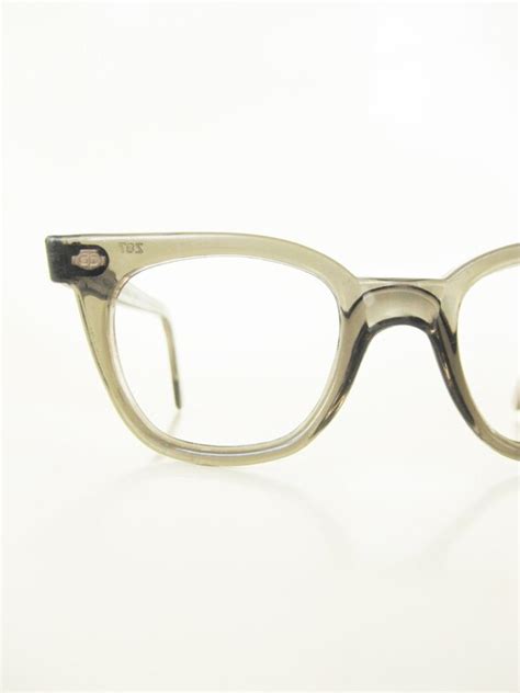 vintage mens horn rim eyeglasses 1950s glasses titmus usa