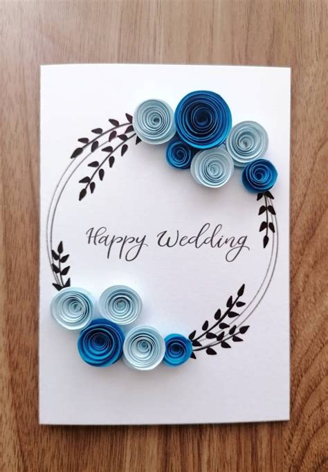 Wedding Cards Happy Wedding Cards T Cards Quilling Etsy