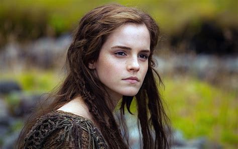 Emma Watson Women Movies Freckles Long Hair Actress Noah Movie