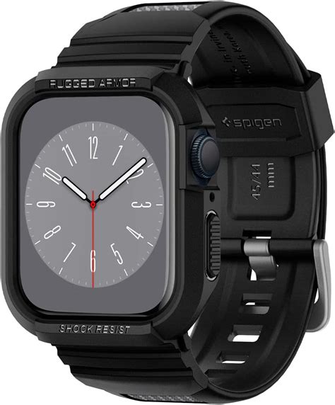 Spigen Rugged Armor Pro Hülle und Armband Kompatibel mit Apple Watch