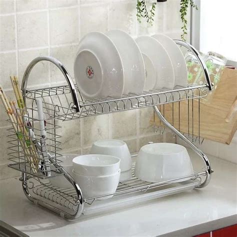 Promo Rak Piring Stainless Susun Kitchen Rack Diskon Di Seller