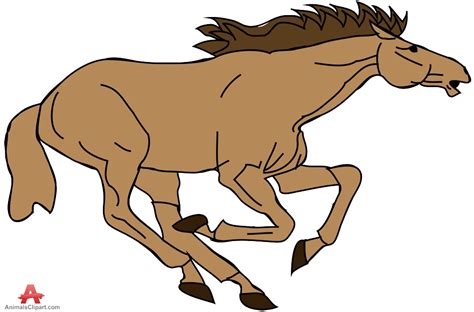 Running Horse Clipart In Color