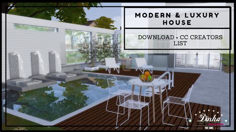 Modern And Luxury House Download Tour Cc Creators List The Sims 4