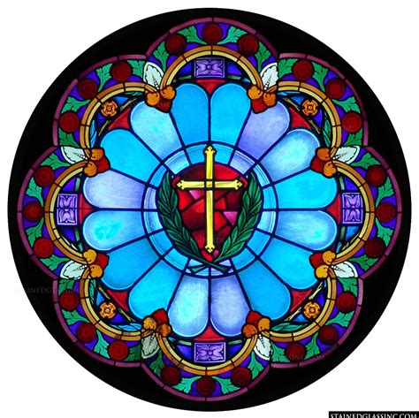 Round Stained Glass Church Window Glass Designs