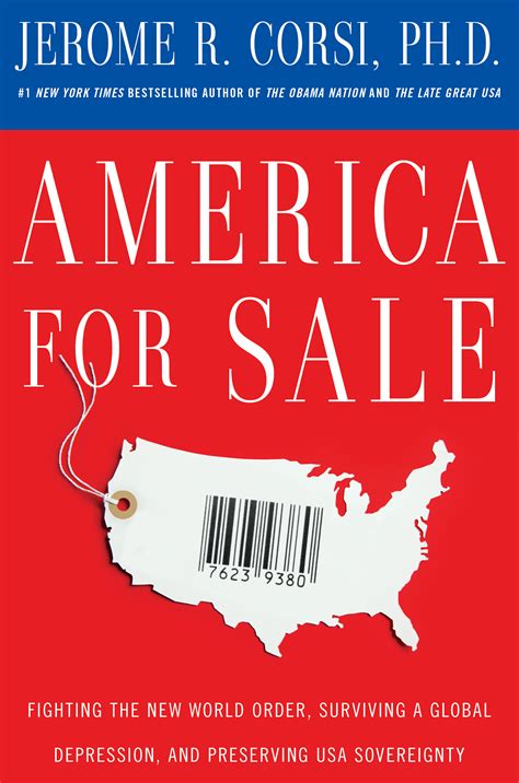 America For Sale Book By Jerome R Corsi Official Publisher Page
