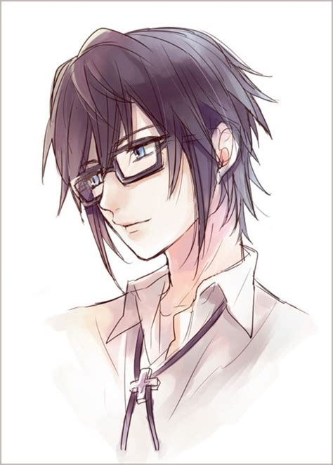 Anime Boy With Glasses And Black Hair Technology Now