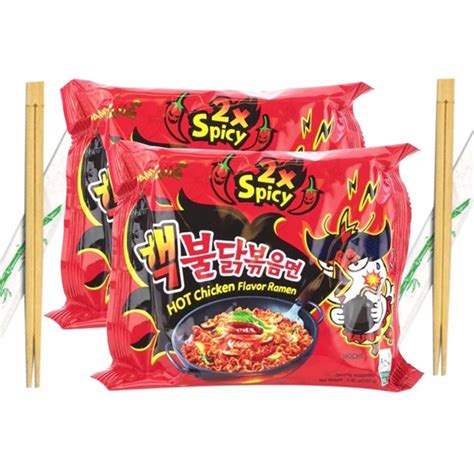 Bought as a christmas gift for my boyfriend. Samyang 2X Spicy Hot Chicken Ramen Stir-Fried Noodles with ...