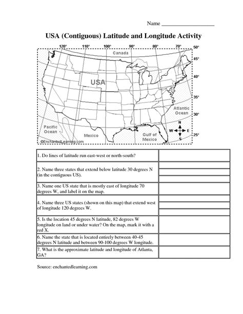 A circle such as around the globe is 360 degrees (�). Latitude And Longitude Worksheet Answer Key — db-excel.com