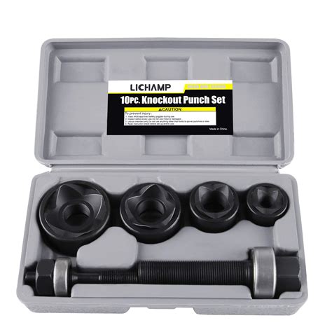 Buy Lichamp Manual Knockout Punch Kit Heavy Duty Metal Sheet Knock Out