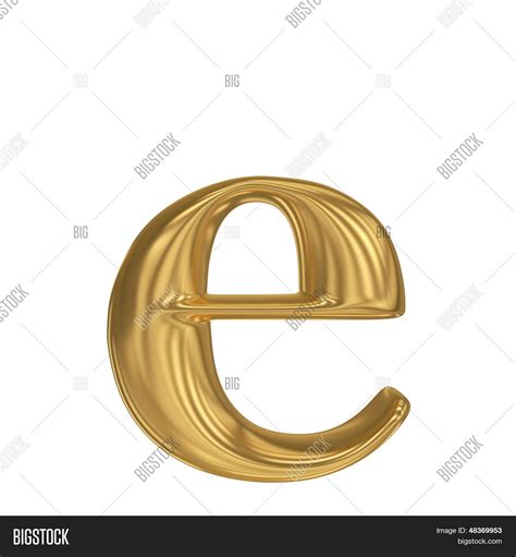 Golden Letter E Gold Solid Image And Photo Bigstock