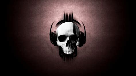 Wallpaper Skull Headphones Artwork 1920x1080 Baddyboy 1588005