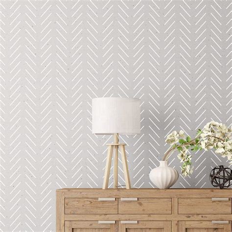 Herringbone Simple Large Wall Stencil For Painting Xl Size 24 X40
