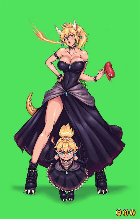 Faymantra “ Decided To Jump Into The Bowsette Fanart Bandwagon Too Kudos To The Artist Who