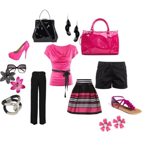 Dark Pink Black Set Created By Moorelisakay On Polyvore Pretty