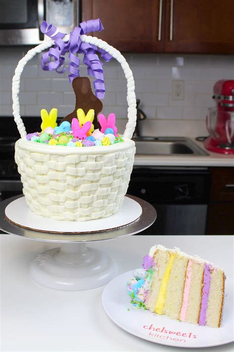 Easter Basket Cake The Perfect Cake For Easter Chelsweets Recipe Easter Basket Cake