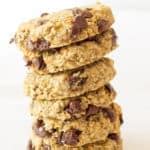 All three ingredients (mashed banana, oats, & chocolate chips) are mixed together in one bowl. 3 Ingredient Banana Oatmeal Cookies - One Clever Chef